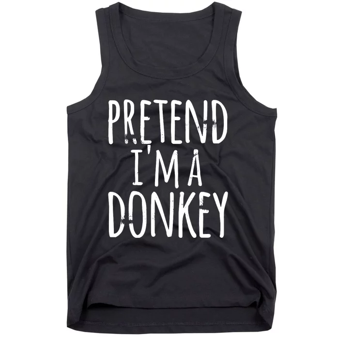 Funny Easy Lazy Halloween PRETEND IM A DONKEY Costume Tank Top