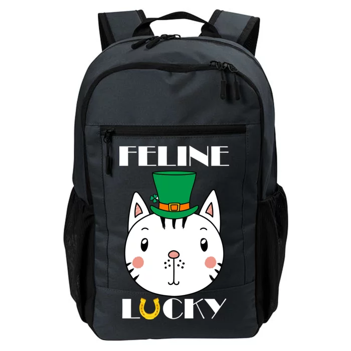 Feline Lucky Cat St Patricks Day Daily Commute Backpack