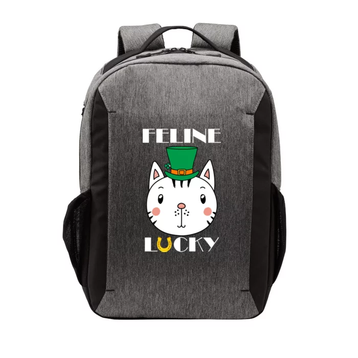 Feline Lucky Cat St Patricks Day Vector Backpack