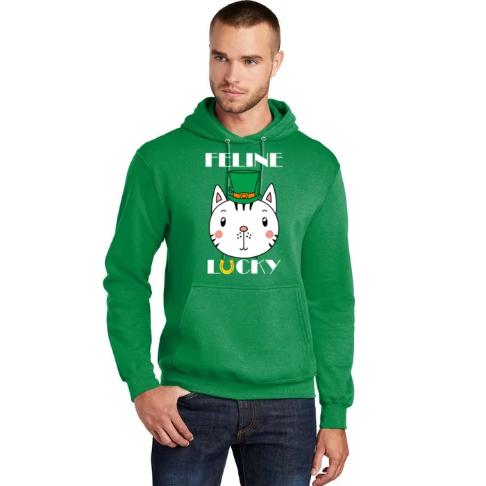 Feline Lucky Cat St Patricks Day Tall Hoodie