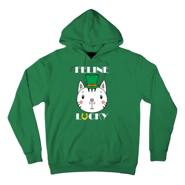 Feline Lucky Cat St Patricks Day Tall Hoodie