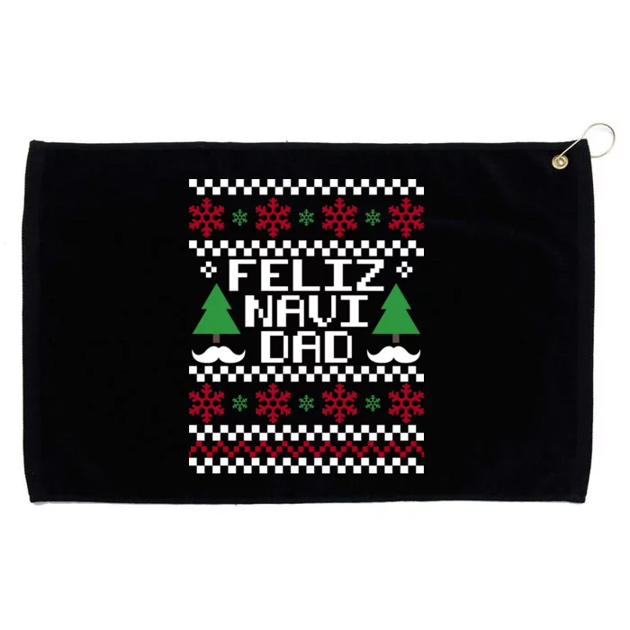 Feliz Navi DAD Ugly Christmas Grommeted Golf Towel