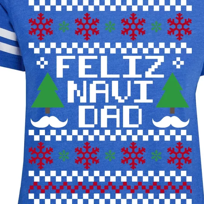 Feliz Navi DAD Ugly Christmas Enza Ladies Jersey Football T-Shirt