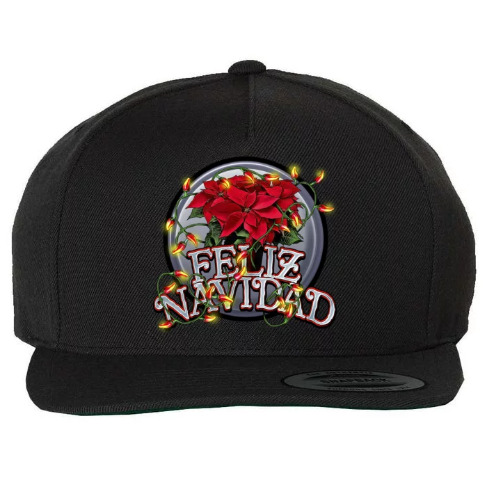 Feliz Navidad Wool Snapback Cap