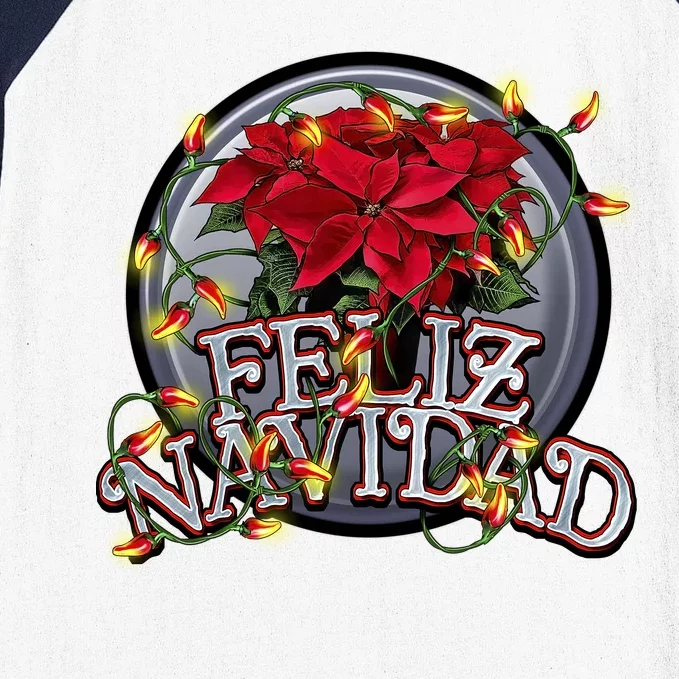 Feliz Navidad Baseball Sleeve Shirt