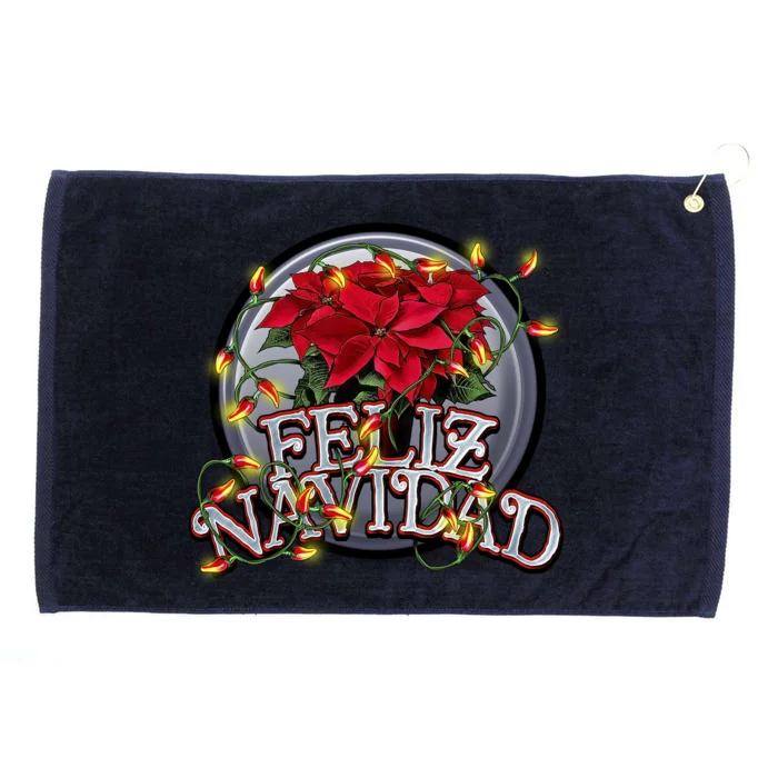 Feliz Navidad Grommeted Golf Towel