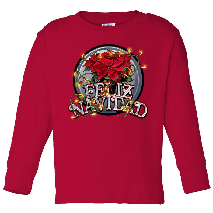 Feliz Navidad Toddler Long Sleeve Shirt