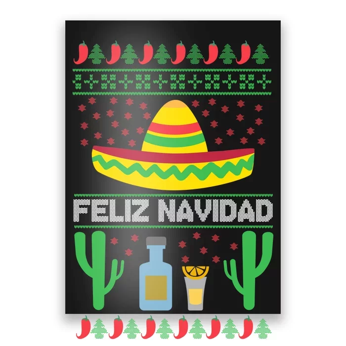 Feliz Navidad Ugly Christmas Poster