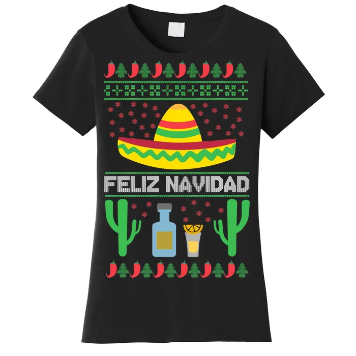 Feliz Navidad Ugly Christmas Women's T-Shirt