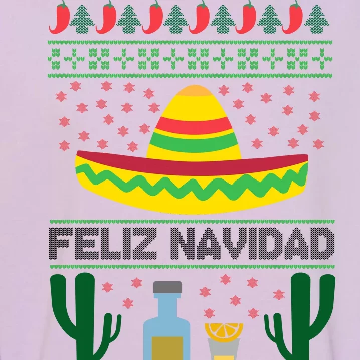 Feliz Navidad Ugly Christmas Garment-Dyed Sweatshirt