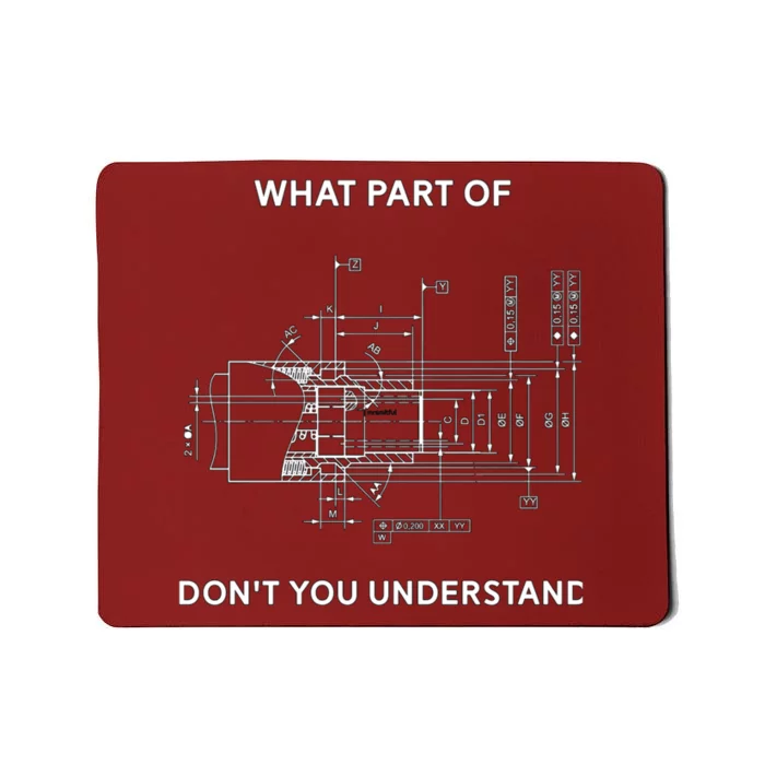 Funny Engineering Mechanical Engineering T Mousepad