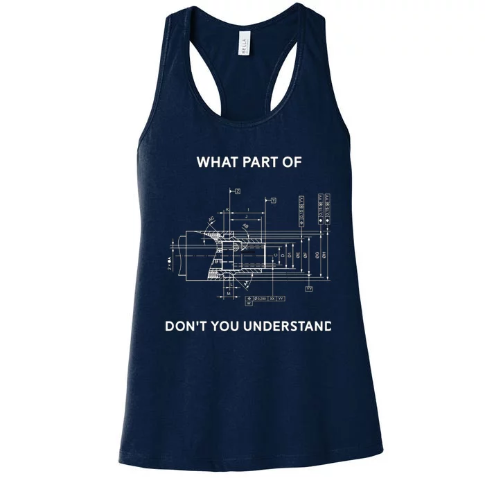 Funny Engineering Mechanical Engineering T Women's Racerback Tank