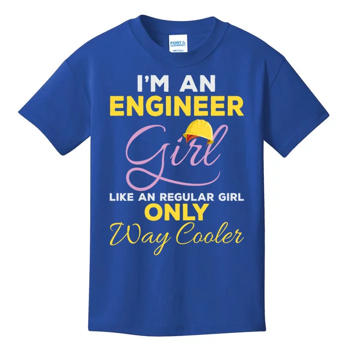 Female Engineering Major Graduates Feminist Engineer Funny Gift Kids T-Shirt