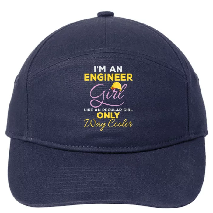 Female Engineering Major Graduates Feminist Engineer Funny Gift 7-Panel Snapback Hat