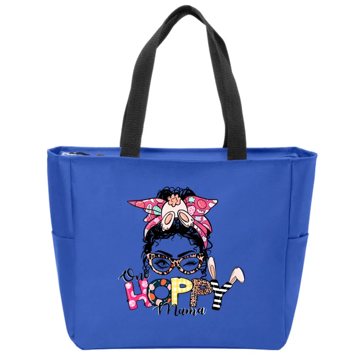 Family Easter Mom Mommy Happy Easter Mama Bunny Great Gift Zip Tote Bag