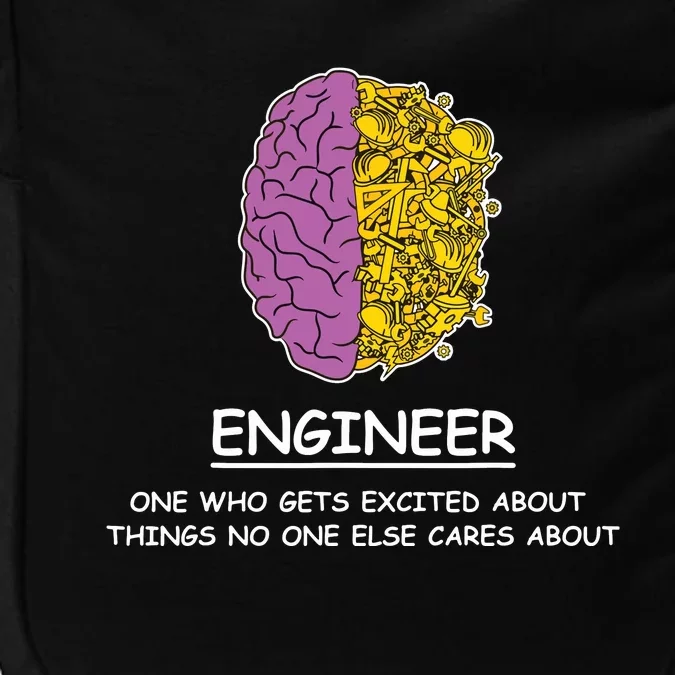 Funny Engineering Mechanical Civil Engineer Impact Tech Backpack