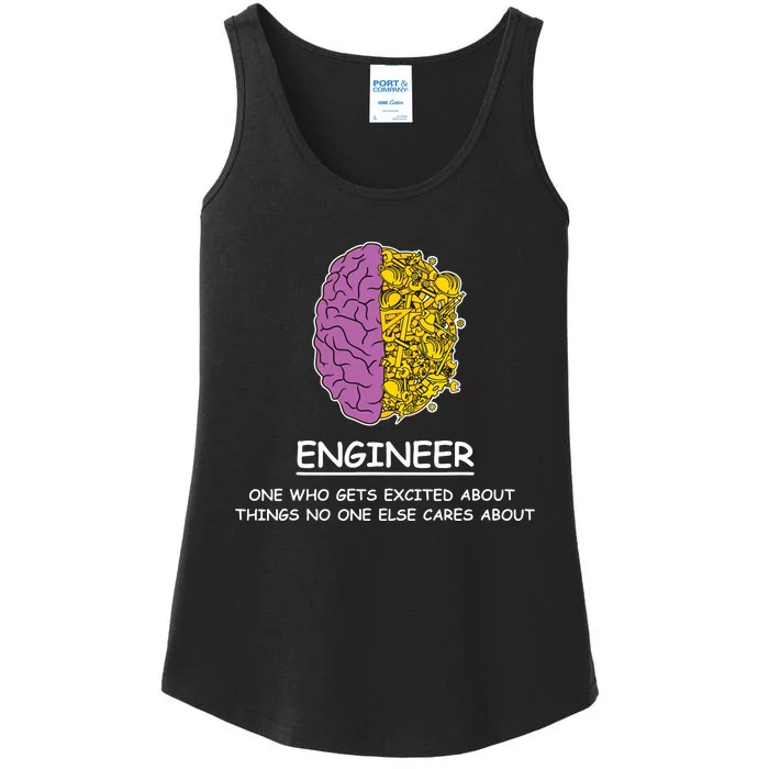 Funny Engineering Mechanical Civil Engineer Ladies Essential Tank