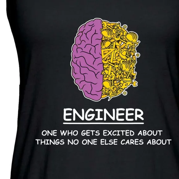 Funny Engineering Mechanical Civil Engineer Ladies Essential Flowy Tank