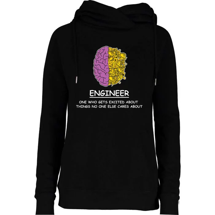 Funny Engineering Mechanical Civil Engineer Womens Funnel Neck Pullover Hood