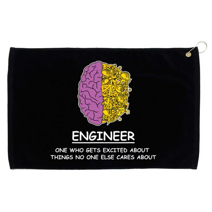 Funny Engineering Mechanical Civil Engineer Grommeted Golf Towel