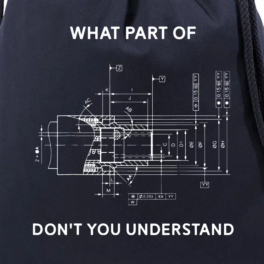 Funny Engineering Mechanical Engineering Drawstring Bag