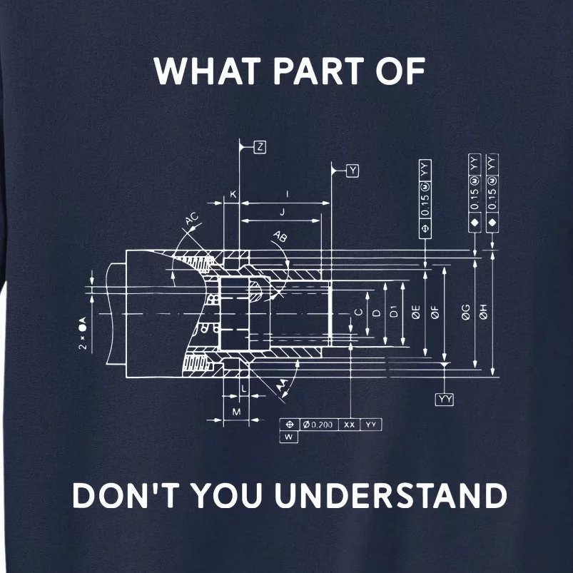 Funny Engineering Mechanical Engineering Tall Sweatshirt