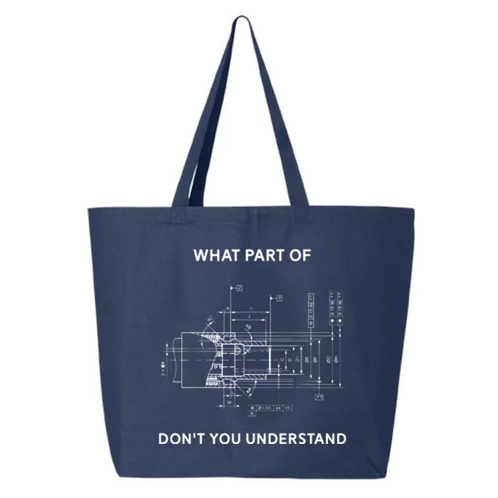 Funny Engineering Mechanical Engineering 25L Jumbo Tote