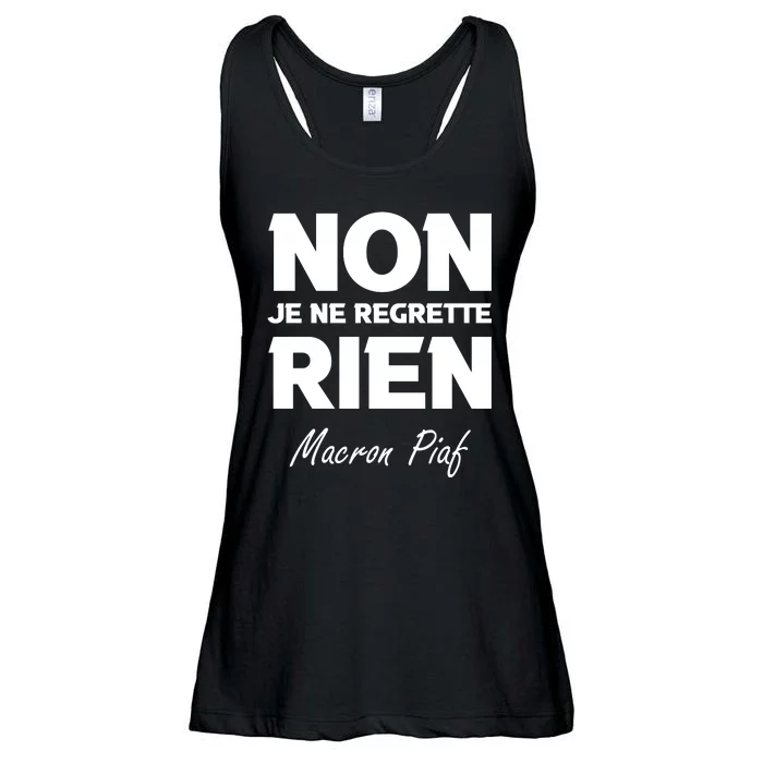 Funny Emmanuel Macron Ladies Essential Flowy Tank