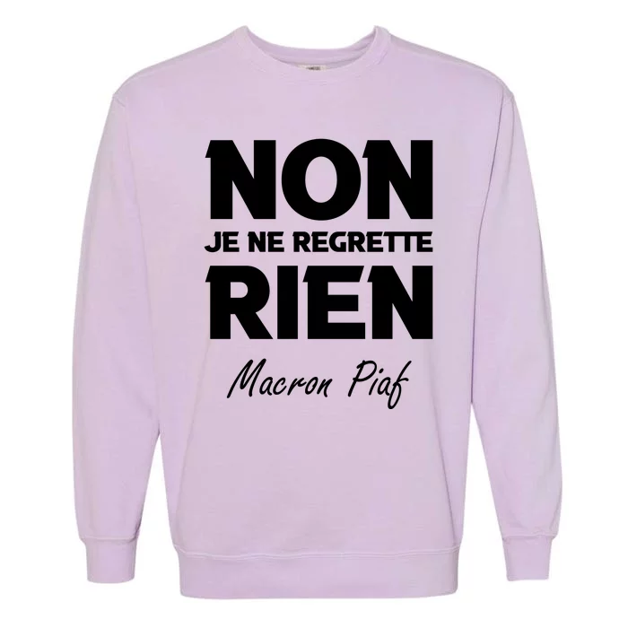 Funny Emmanuel Macron Garment-Dyed Sweatshirt