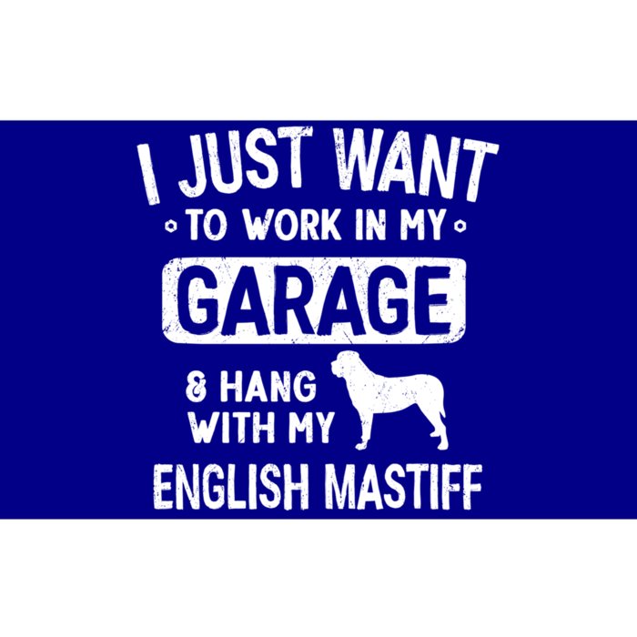 Funny English Mastiff Dad Garage Hang With Dad Garage Me Gift Bumper Sticker