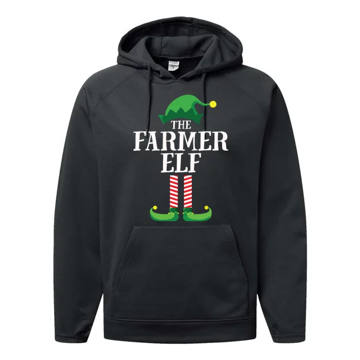 Farmer Elf Matching Family Group Christmas Party Performance Fleece Hoodie