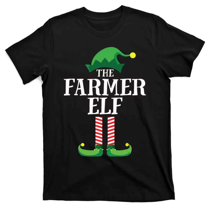 Farmer Elf Matching Family Group Christmas Party T-Shirt