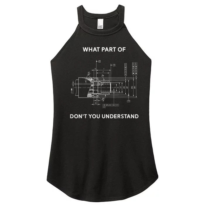 Funny Engineering Mechanical Engineering Women’s Perfect Tri Rocker Tank