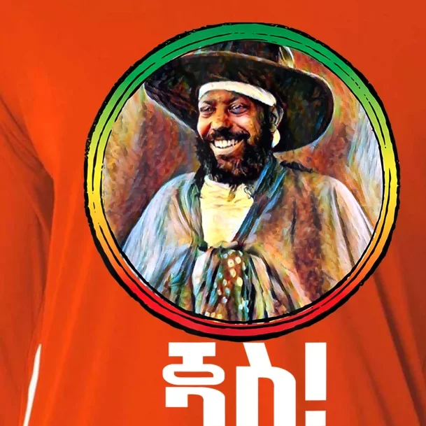 Funny Emperor Menelik II Of Ethiopia Cooling Performance Long Sleeve Crew