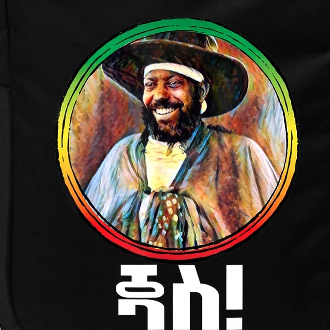 Funny Emperor Menelik II Of Ethiopia Impact Tech Backpack