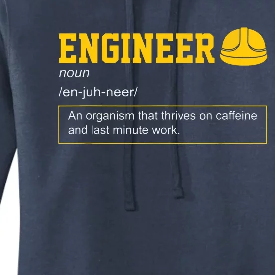 Funny Engineering Meaning Engineer Definition Women's Pullover Hoodie