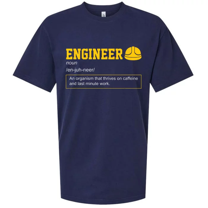 Funny Engineering Meaning Engineer Definition Sueded Cloud Jersey T-Shirt