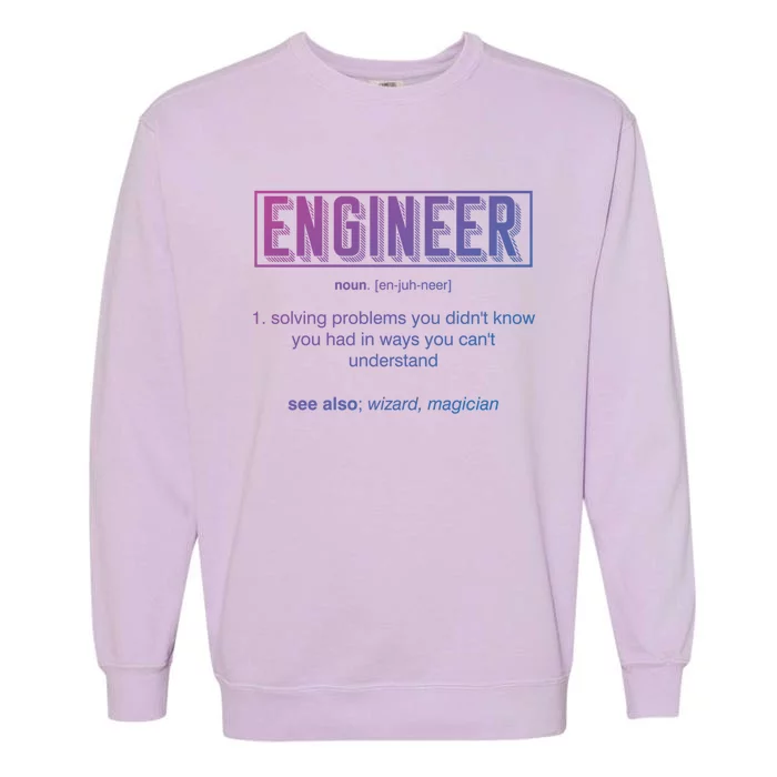 Funny Engineering Major College Students No Life Money Sleep Gift Garment-Dyed Sweatshirt