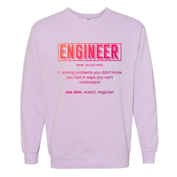 Funny Engineering Major College Students No Life Money Sleep Gift Garment-Dyed Sweatshirt