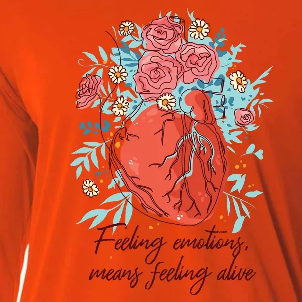 Feeling Emotions Means Feeling Alive Cooling Performance Long Sleeve Crew