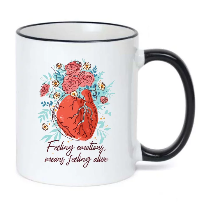 Feeling Emotions Means Feeling Alive Black Color Changing Mug