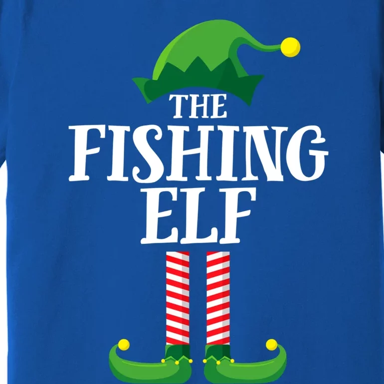 Fishing Elf Matching Family Group Christmas Party Gift Premium T-Shirt