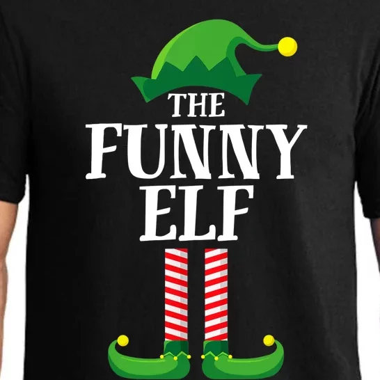 Funny Elf Matching Family Group Christmas Party Pajama Set