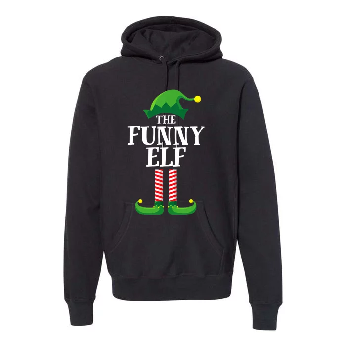 Funny Elf Matching Family Group Christmas Party Premium Hoodie