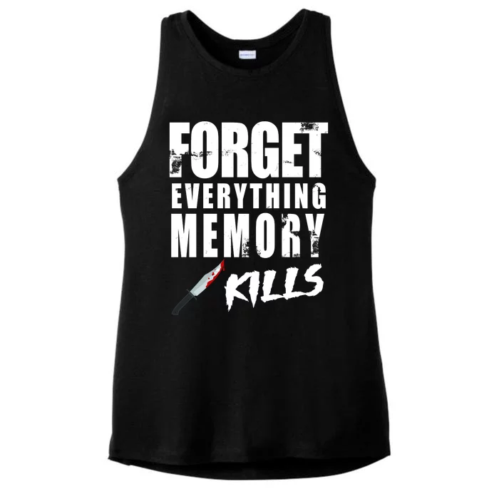 Forget Everything Memory Kills Ladies Tri-Blend Wicking Tank