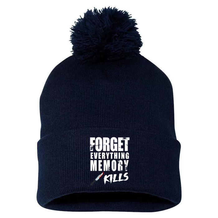 Forget Everything Memory Kills Pom Pom 12in Knit Beanie