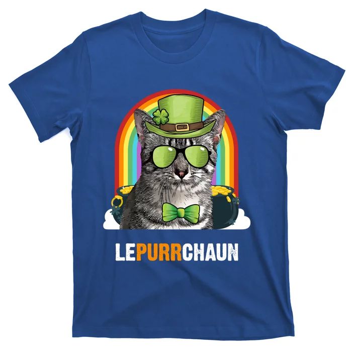 Funny Egyptian Mau Cat Lepurrchaun St Patricks Day Gift T-Shirt