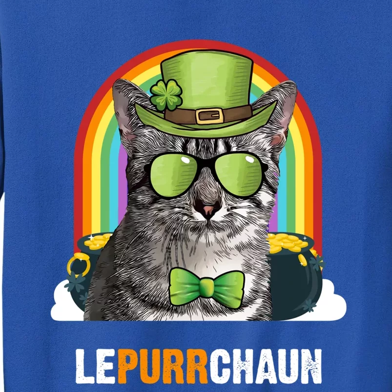 Funny Egyptian Mau Cat Lepurrchaun St Patricks Day Gift Tall Sweatshirt