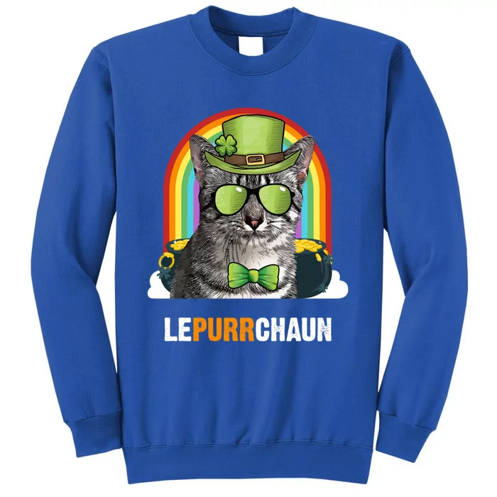 Funny Egyptian Mau Cat Lepurrchaun St Patricks Day Gift Tall Sweatshirt