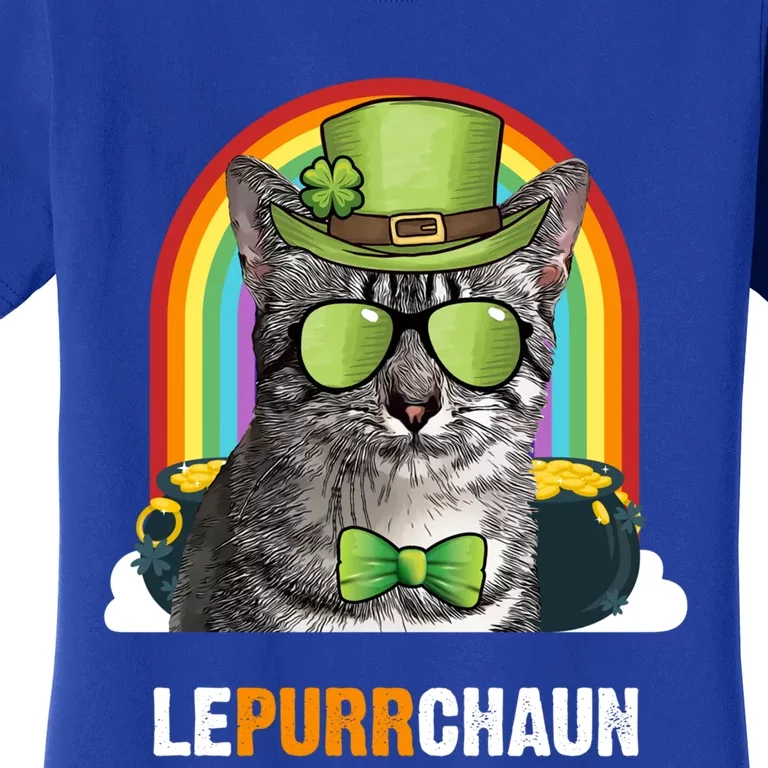 Funny Egyptian Mau Cat Lepurrchaun St Patricks Day Gift Women's T-Shirt